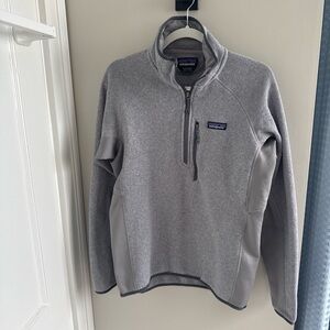 Patagonia Men’s Gray Quarter-Zip Fleece Pullover
